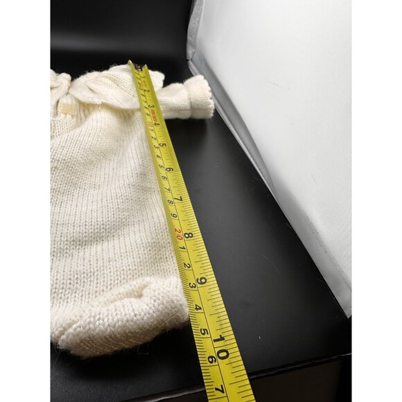 CPK Cabbage Patch Kids Vtg Baby Bean Butt BBB White Knit Sleeper Outfit RARE - Picture 10 of 13